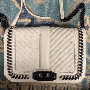 Rebecca Minkoff White Quilted Shoulder Bag. Like New!